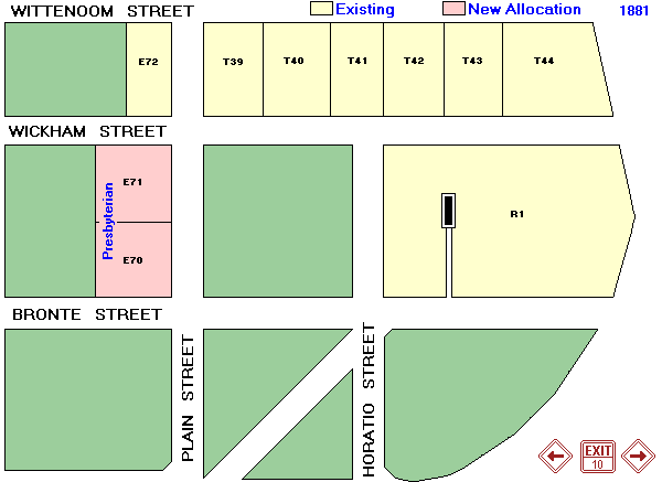 East Perth Cemeteries Headstone Map